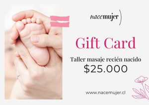 Gift Card taller Masaje Recién Nacido