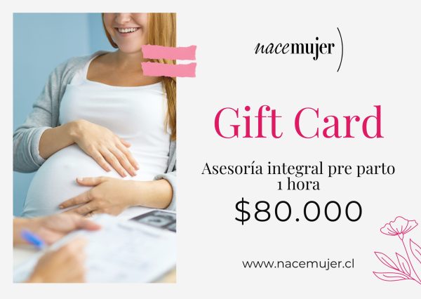 Gift Card Asesoría integral pre parto